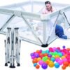 Corral para bebé para interiores y exteriores con pelotas de plástico