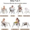 Silla alta para bebe multi-función 7 en 1