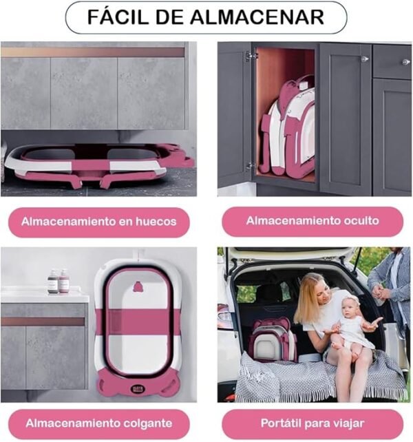 Bañera para bebe bañera Plegable