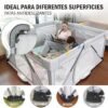 Corral para bebé para interiores y exteriores con pelotas de plástico